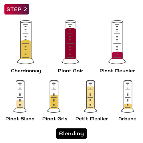 How is Champagne made - Step 2