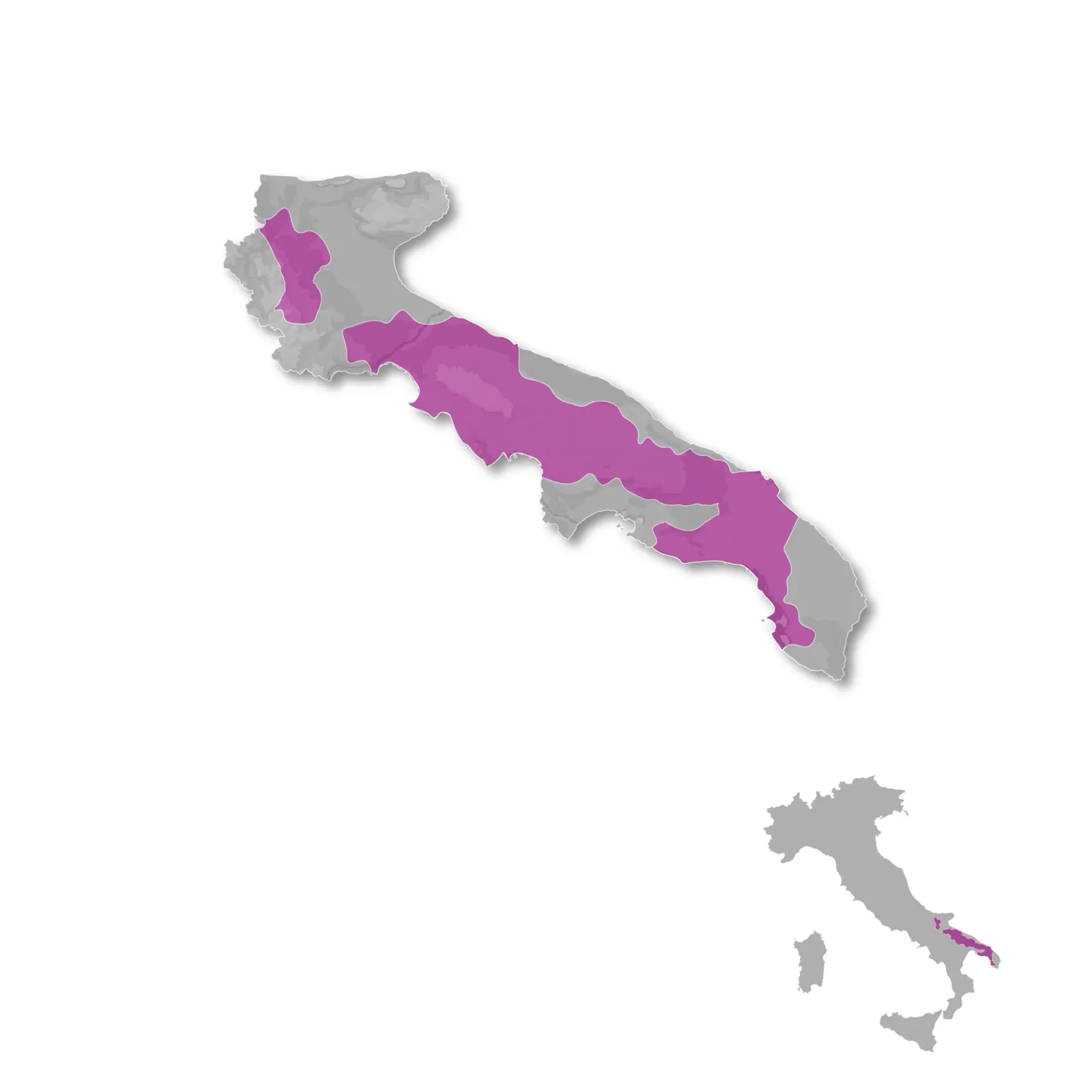 Puglia wine regions map