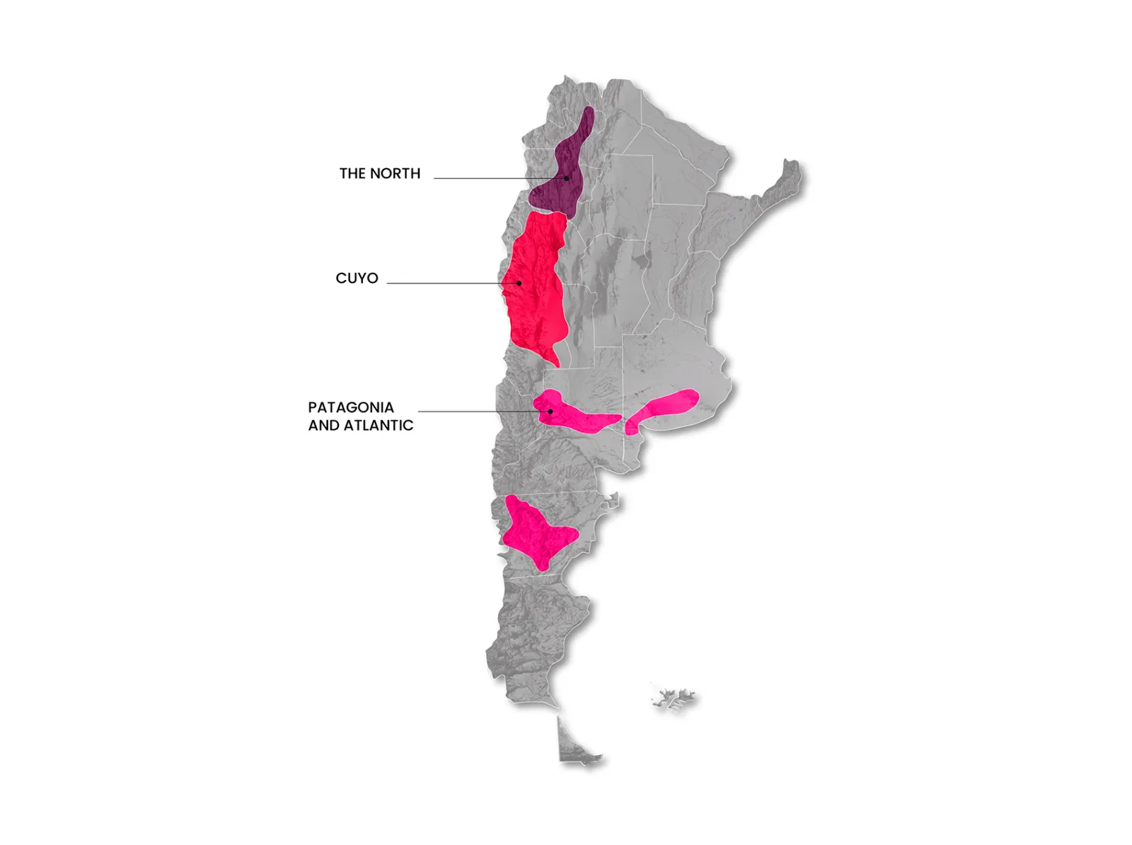 Argentina wine regions map