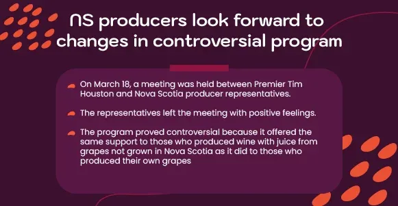 NS winemakers excited for changes in controversial program