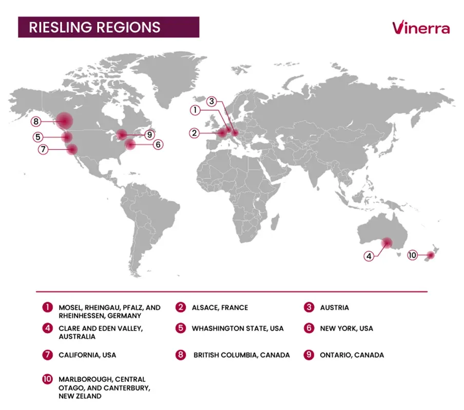 Key Regions for Riesling Cultivation