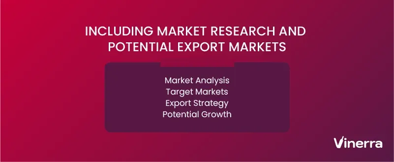 Including Market Research and Potential Export Markets