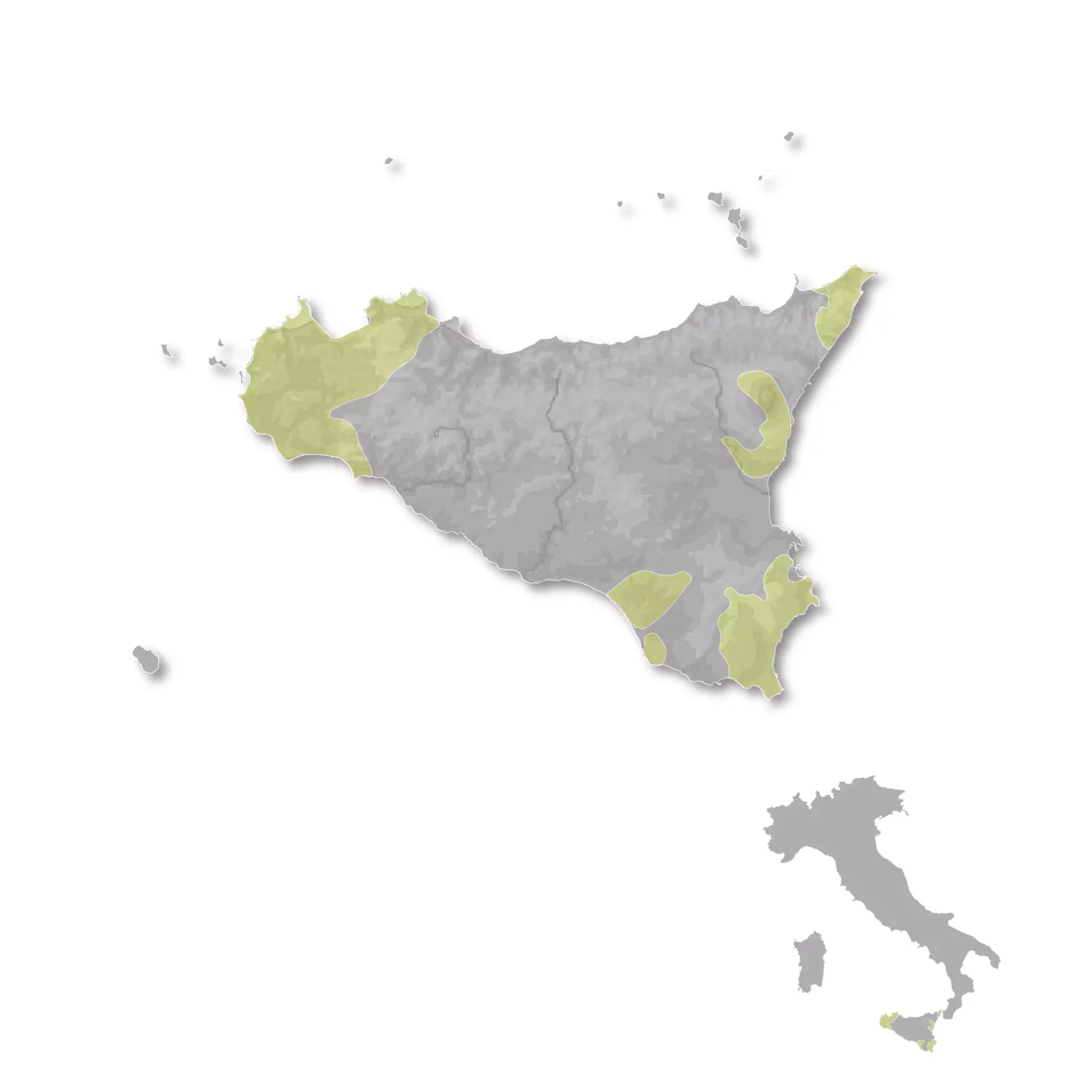 Sicily wine regions map