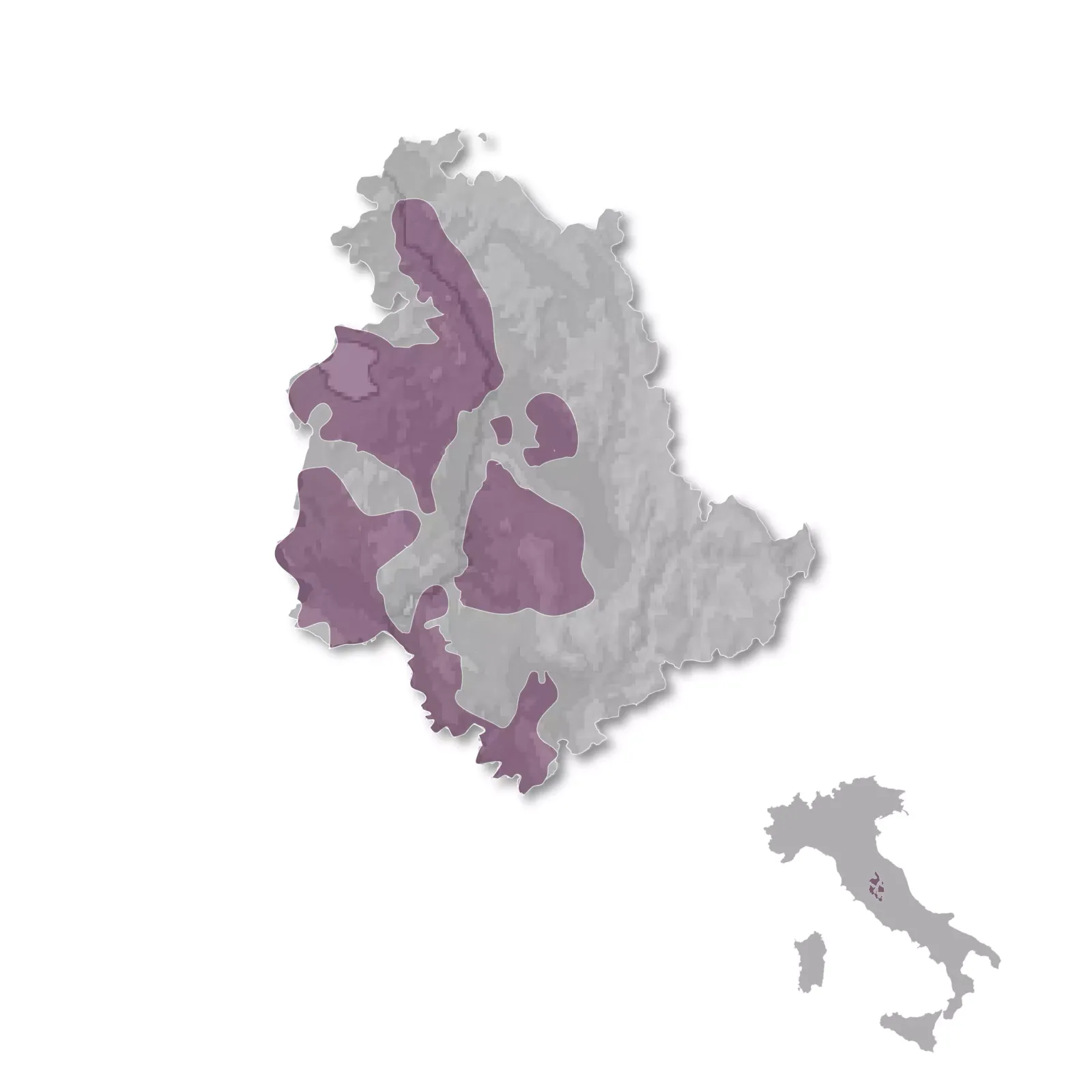 Umbria wine regions map