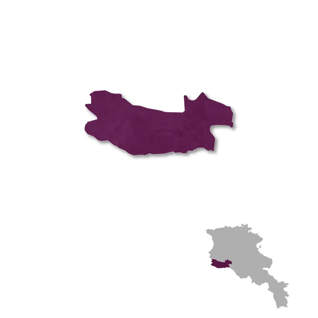 Armavir wine regions map