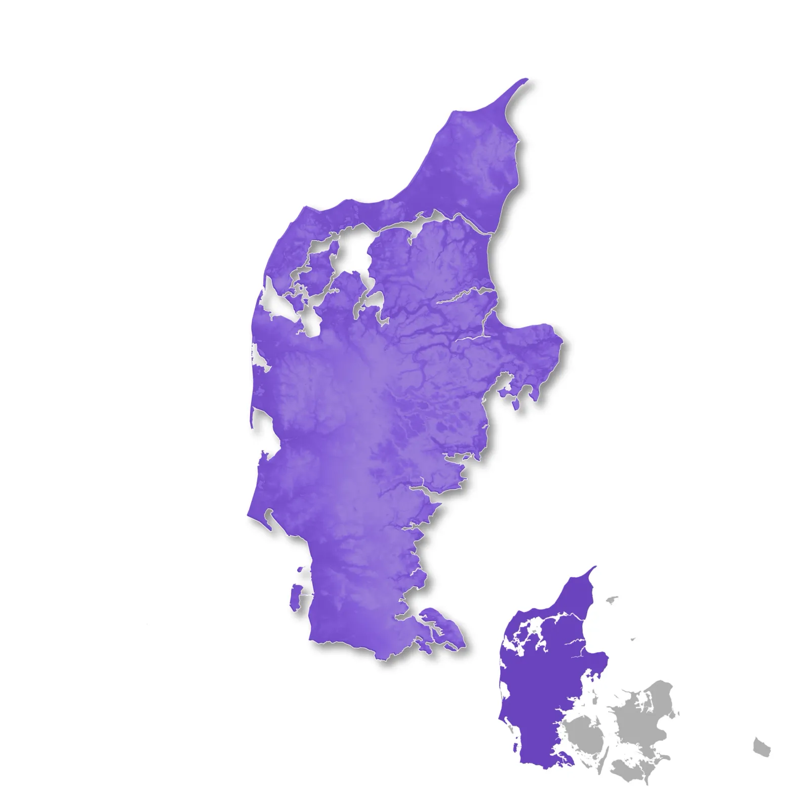 Jutland wine regions map