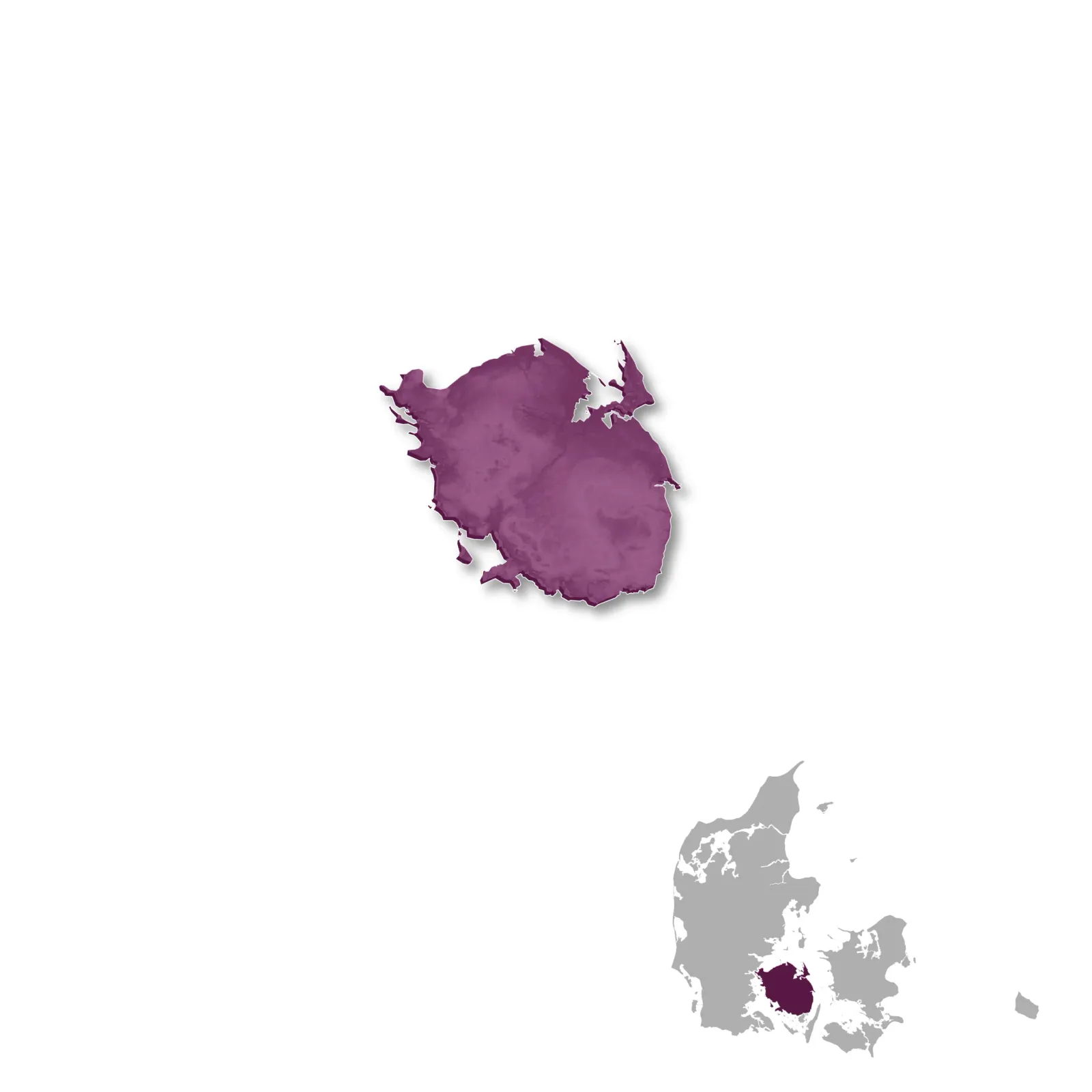 Funen wine regions map
