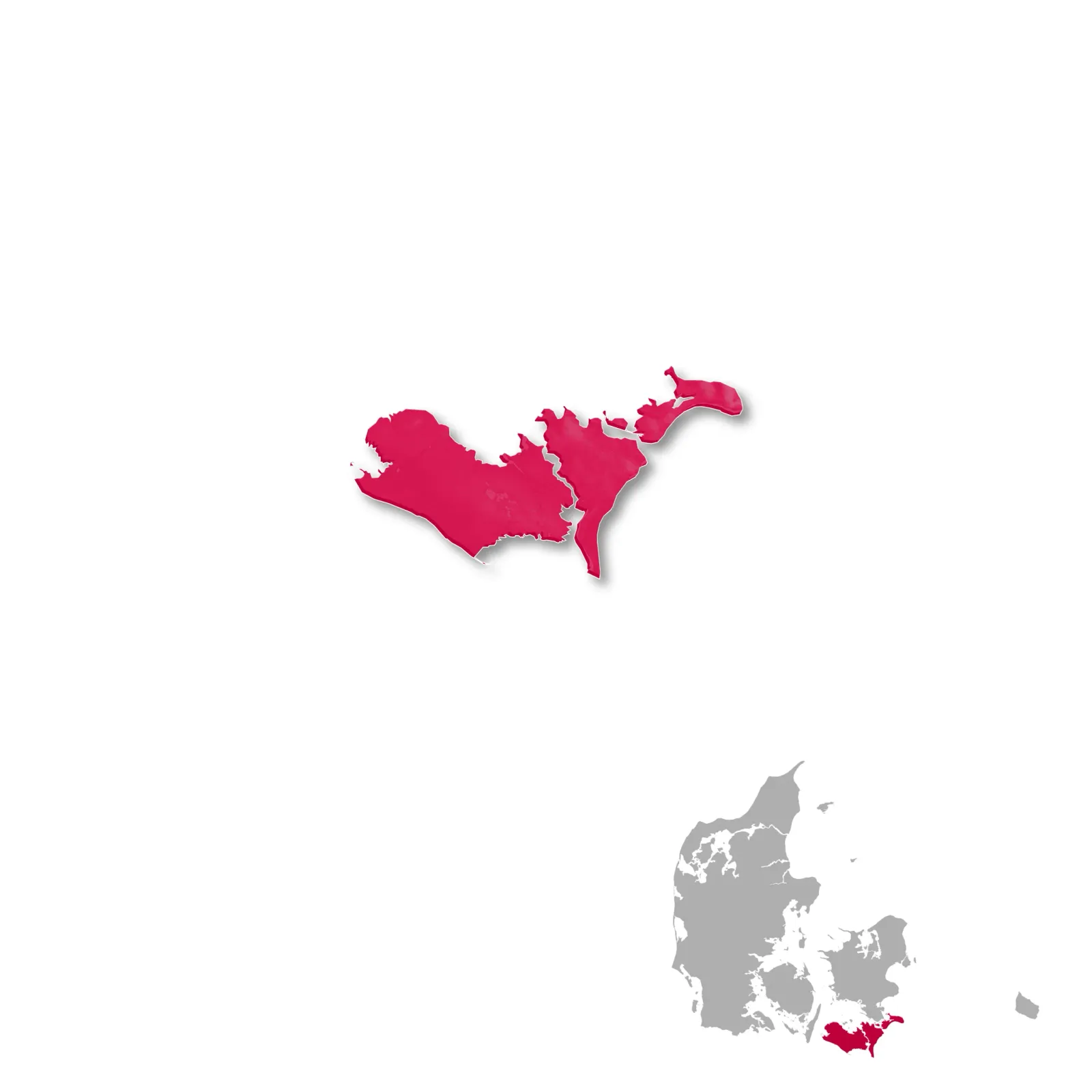 Lolland & Mon wine regions map
