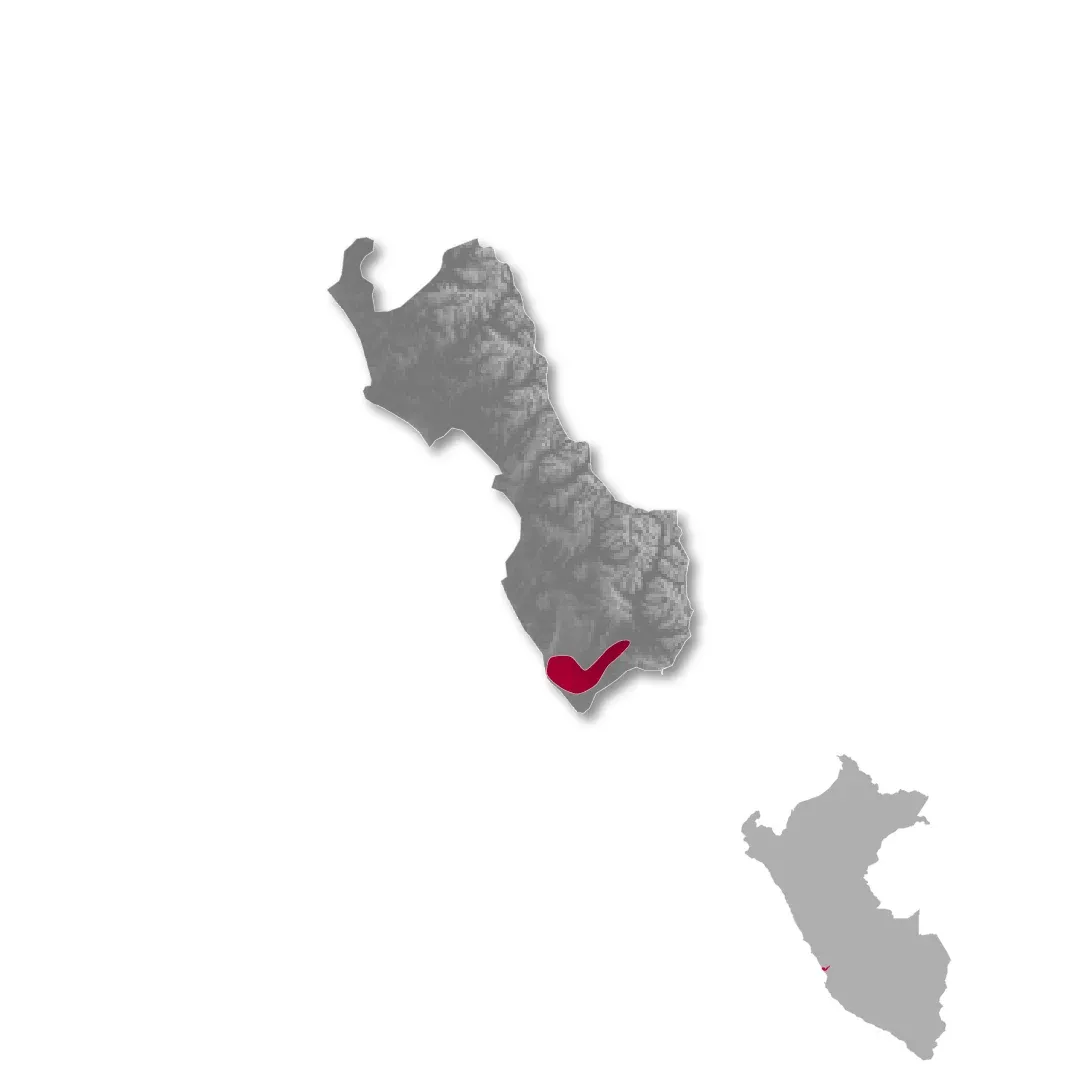 Lima wine regions map