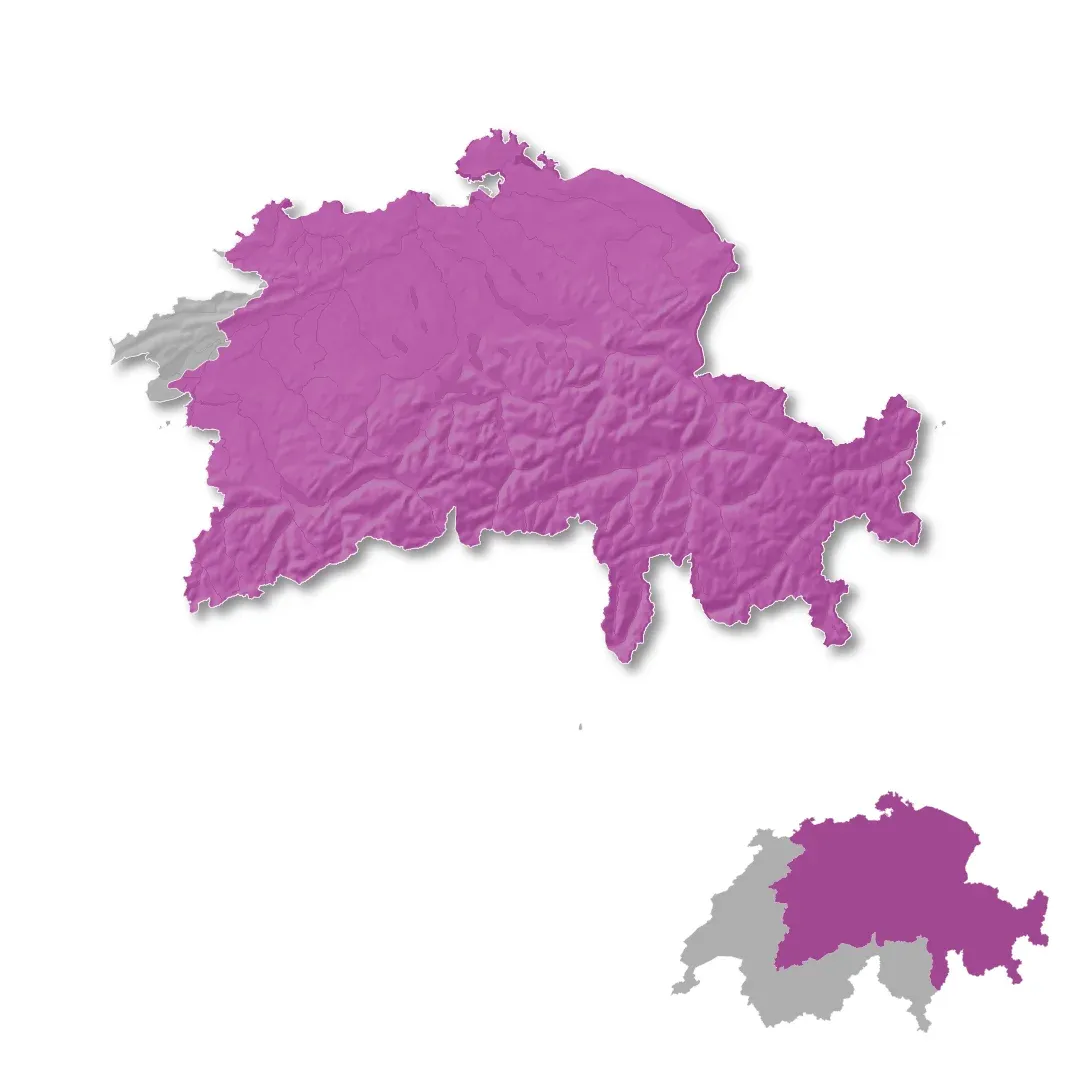 German Switzerland wine regions map