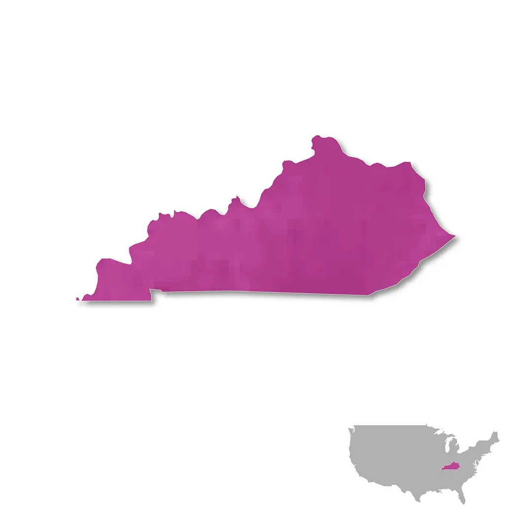 Kentucky wine regions map