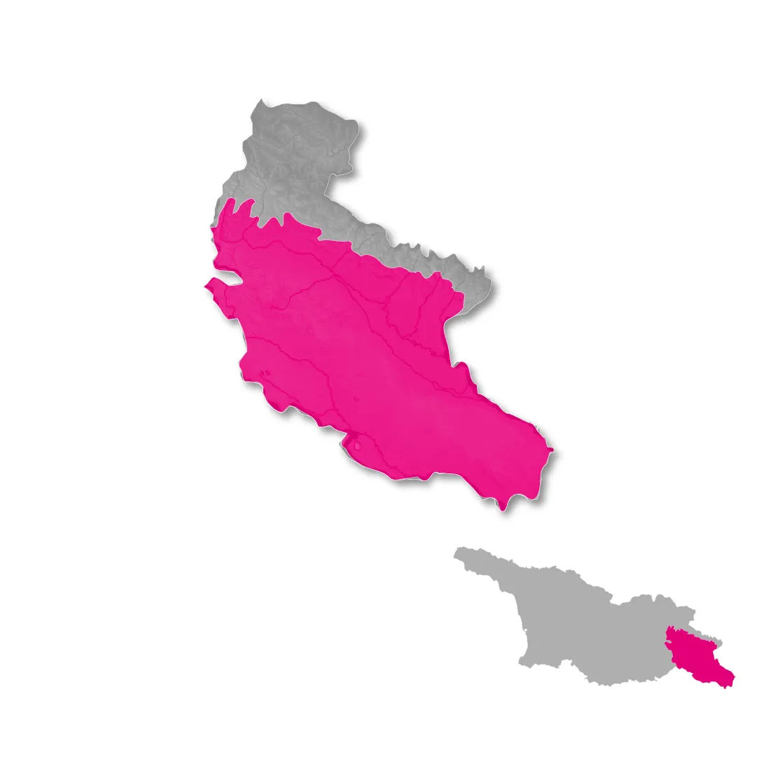 Kakheti wine regions map