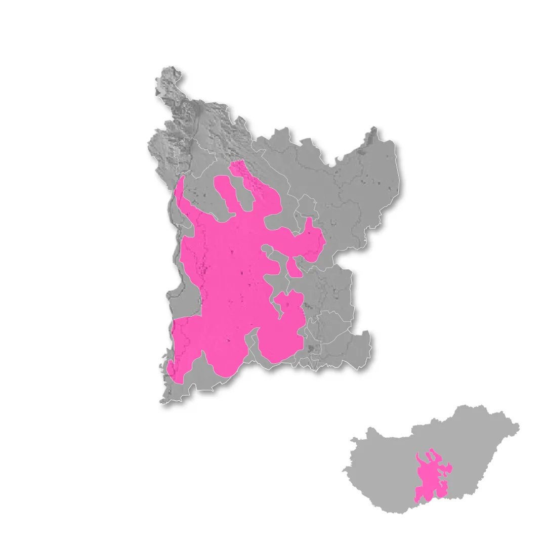 Duna wine regions map