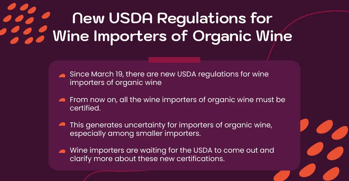 New USDA Regulations for Wine Importers of Organic Wine