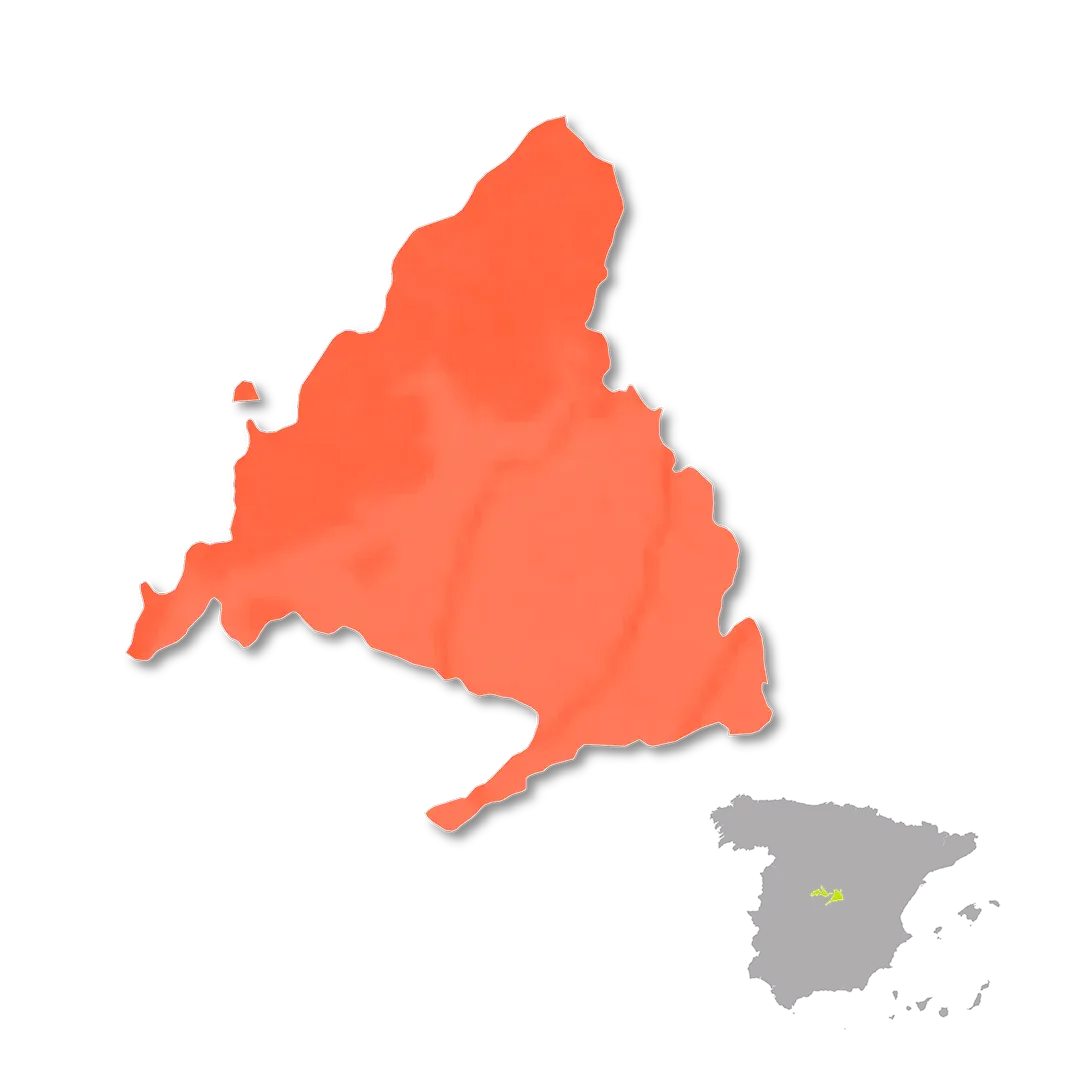 Vinos de Madrid wine regions map