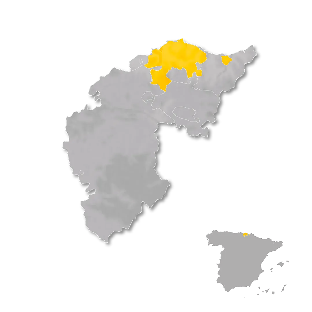 Basque Country wine regions map