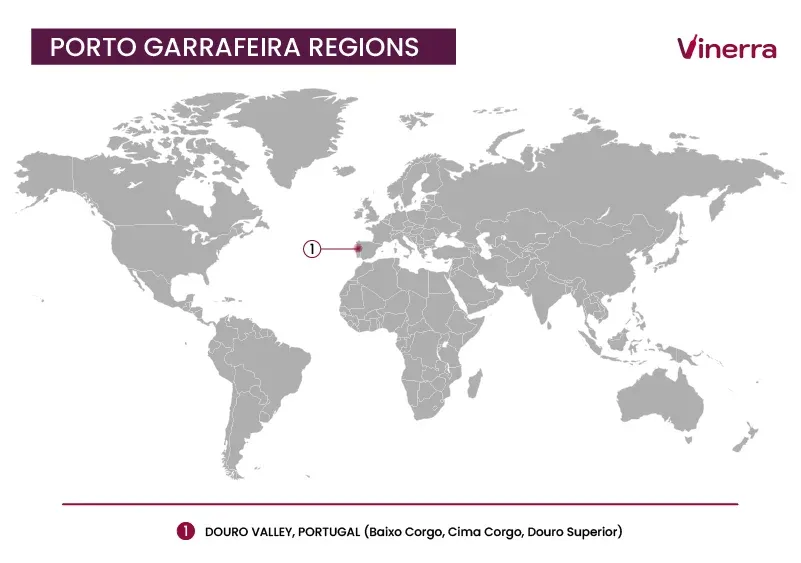 Main Regions where Porto Garrafeira is Produced